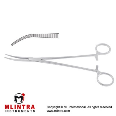 Kelly Dissecting and Ligature Forceps Fig. 1 Stainless Steel, 19.5 cm - 7 3/4" 